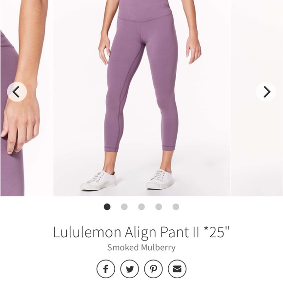 Lululemon Align 25” smoked mulberry